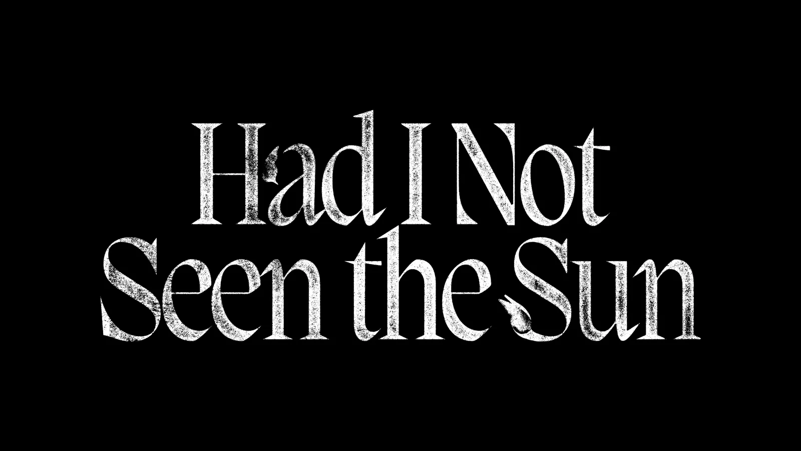 もしも太陽を見なかったなら — 英語タイトルデザイン 7